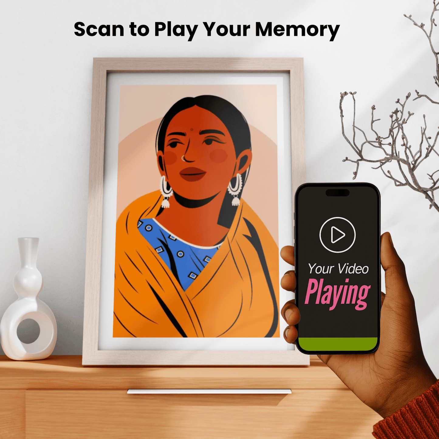 AI Scannable Photo Frame – Watch Your Memories Come Alive
