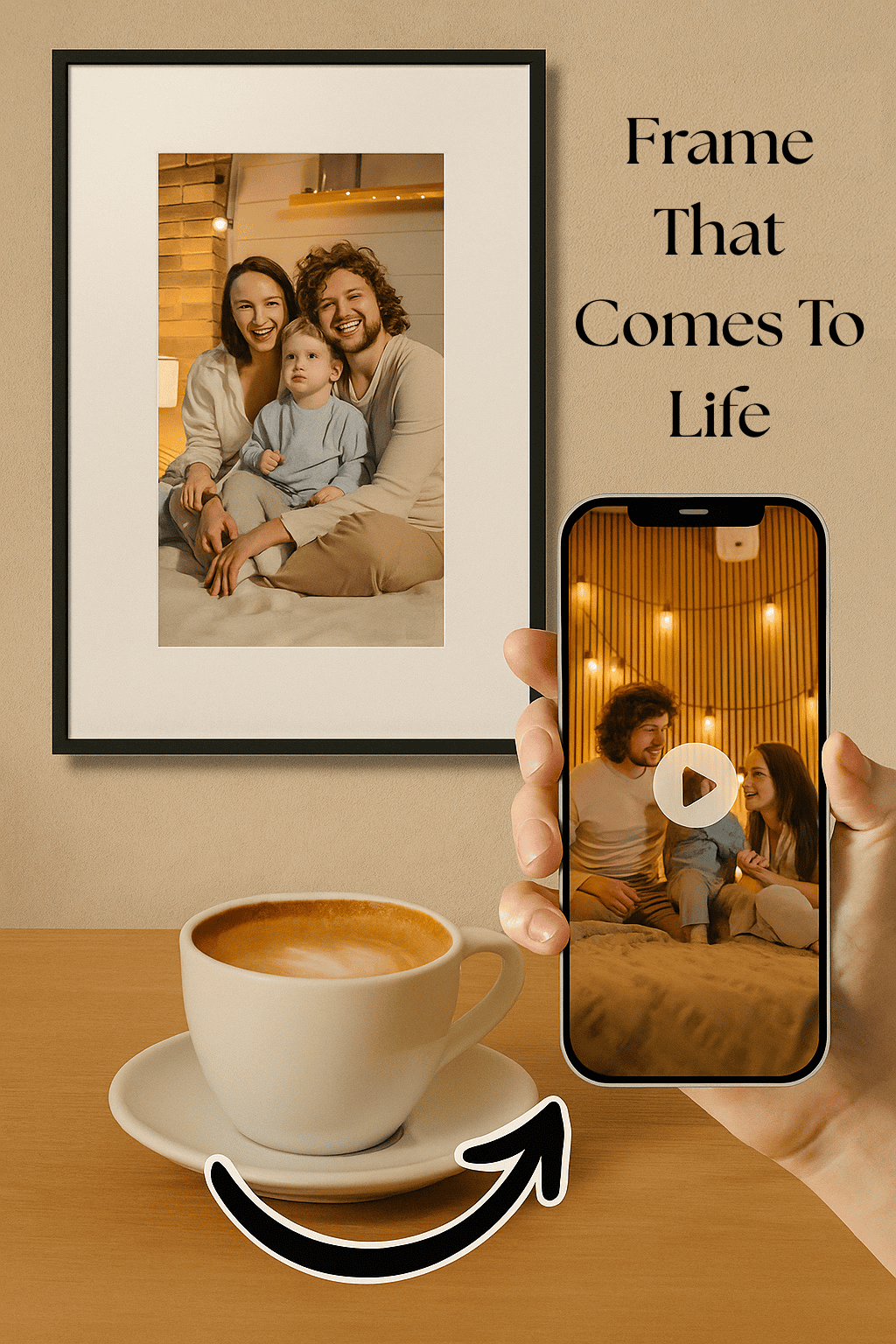AI Scannable Photo Frame – Watch Your Memories Come Alive