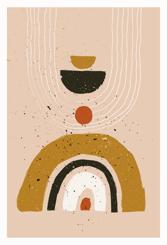 Bohemian Earth: Aesthetic Wall Art for Living Spaces