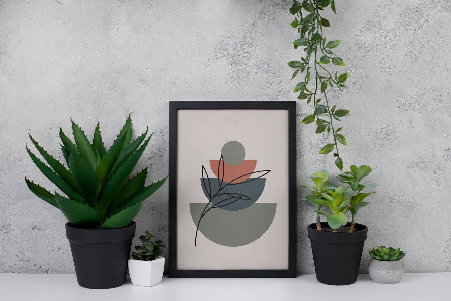 Nature’s Symmetry: Abstract Boho Wall Art for Modern Spaces