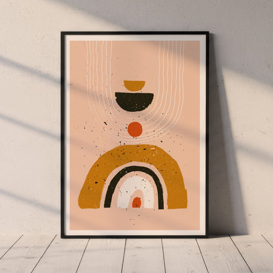 Bohemian Earth: Aesthetic Wall Art for Living Spaces