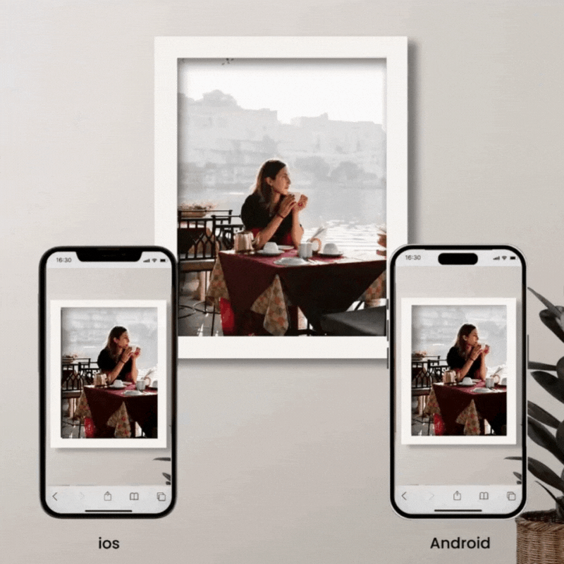 AI Scannable Photo Frame – Watch Your Memories Come Alive