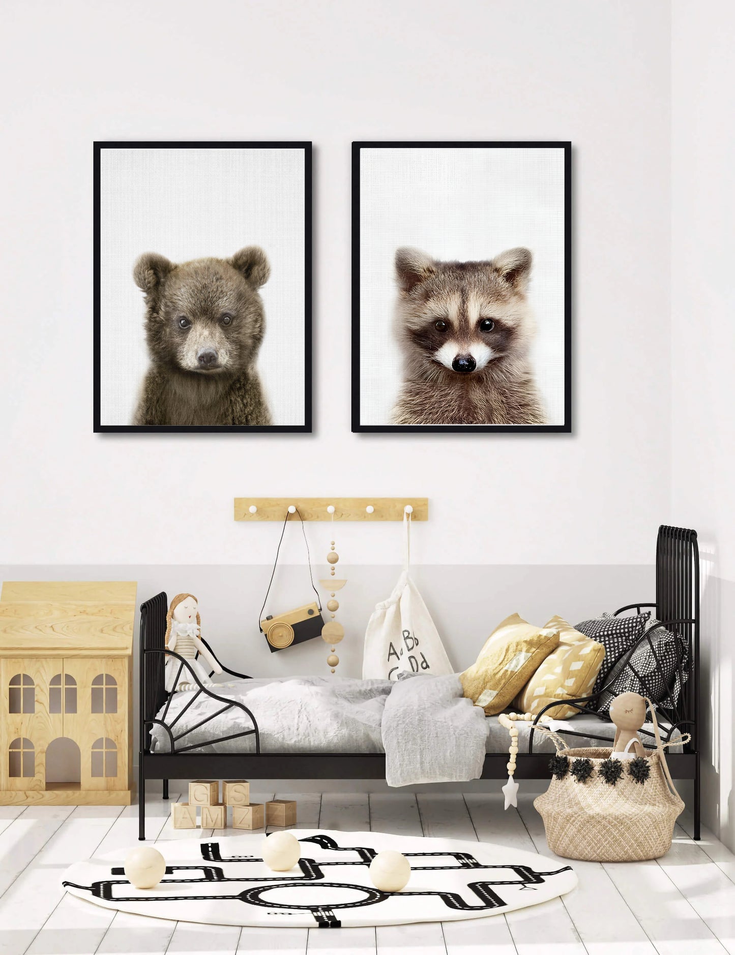 Raccoon Radiance: Whimsical Wildlife Art for Home Decor