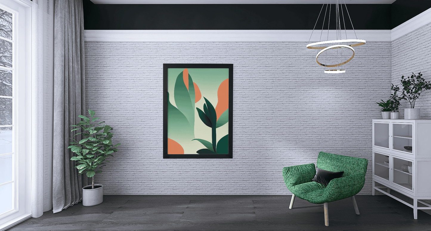 Earth & Foliage: Stylish Botanical Wall Art in Soft Pastel Hues