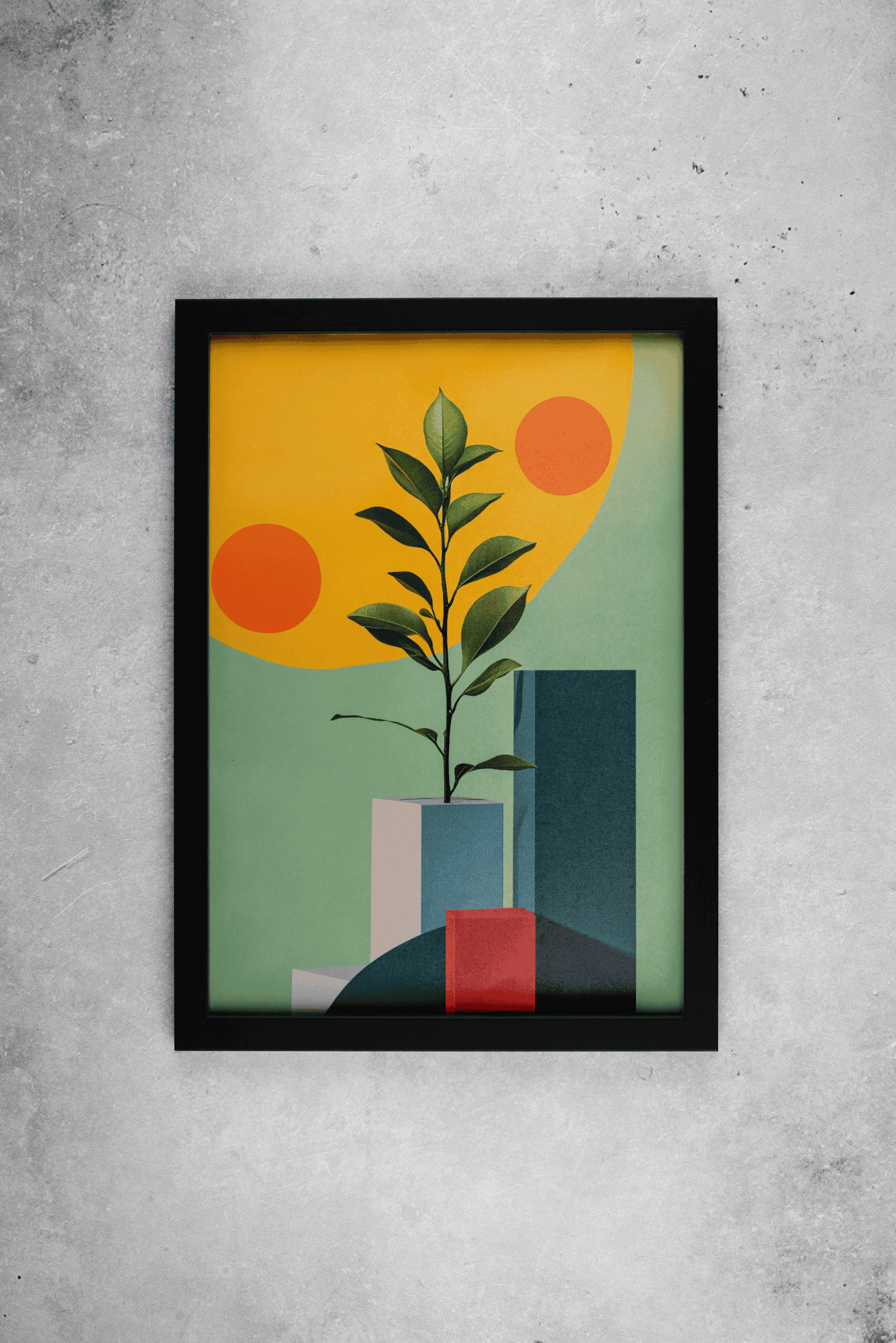 Vibrant Blooms: Modern Art for Living Room or Office