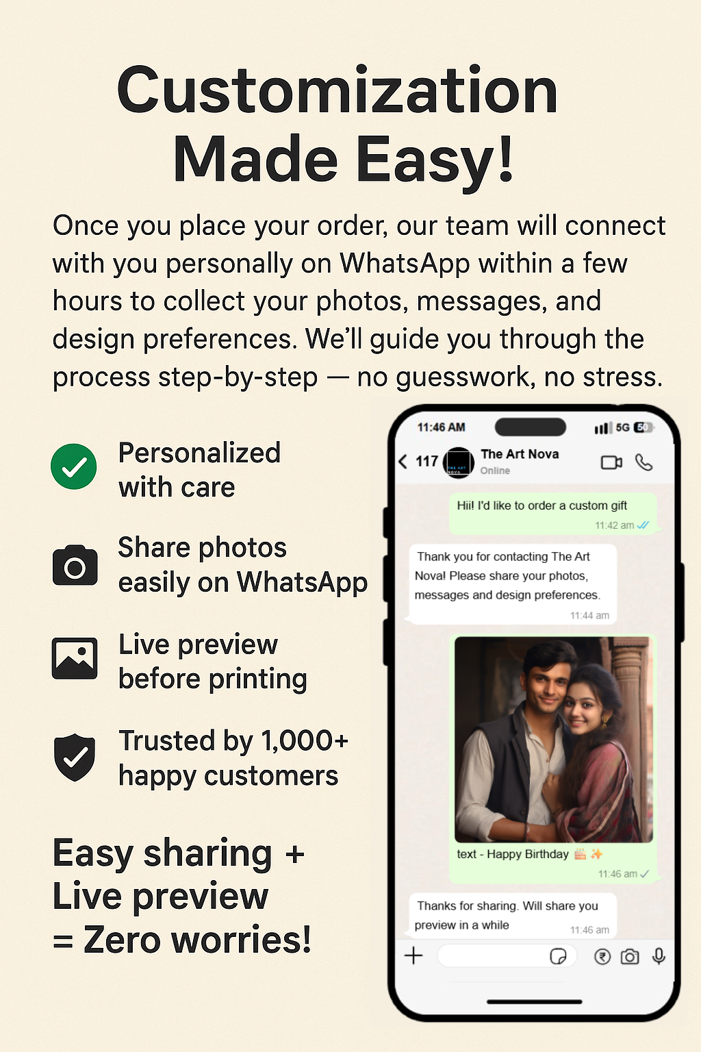 Personalized Aesthetic Photo Frame