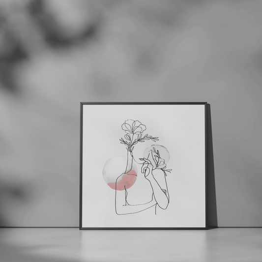 Serenity in Lines: Minimalist Fashion Illustration for Any Space