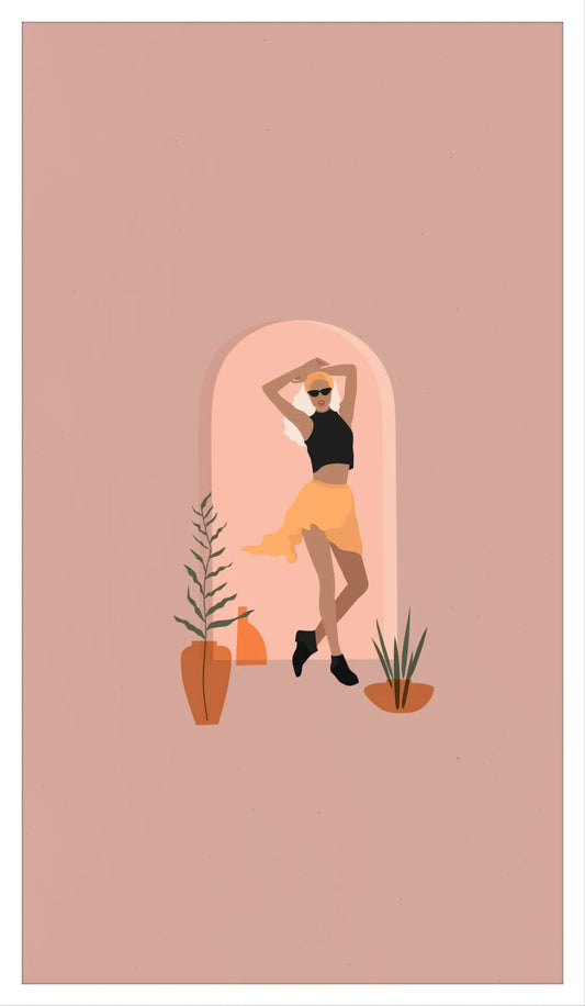Sunny Vibes: Feminine Minimalist Art for Home Decor