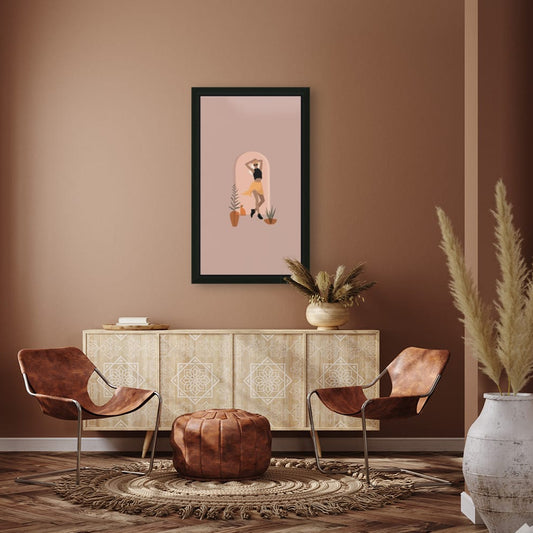Sunny Vibes: Feminine Minimalist Art for Home Decor