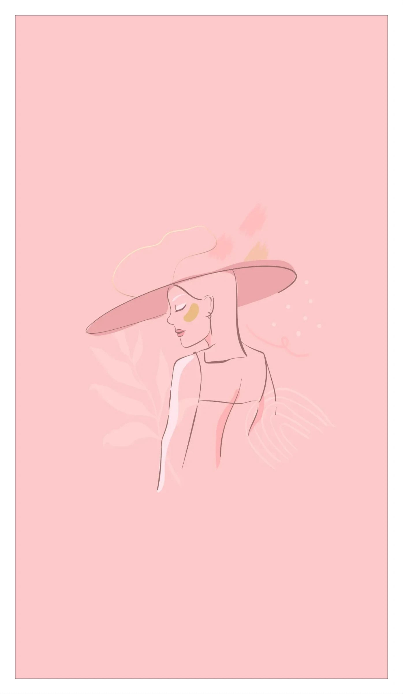 Chic Simplicity: Feminine Abstract Art for Bedroom or Office