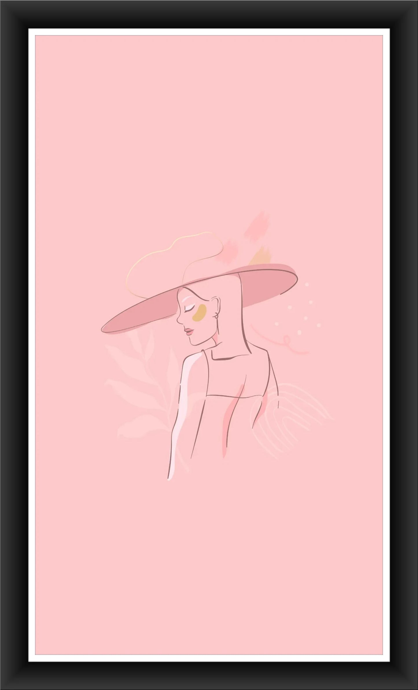 Chic Simplicity: Feminine Abstract Art for Bedroom or Office