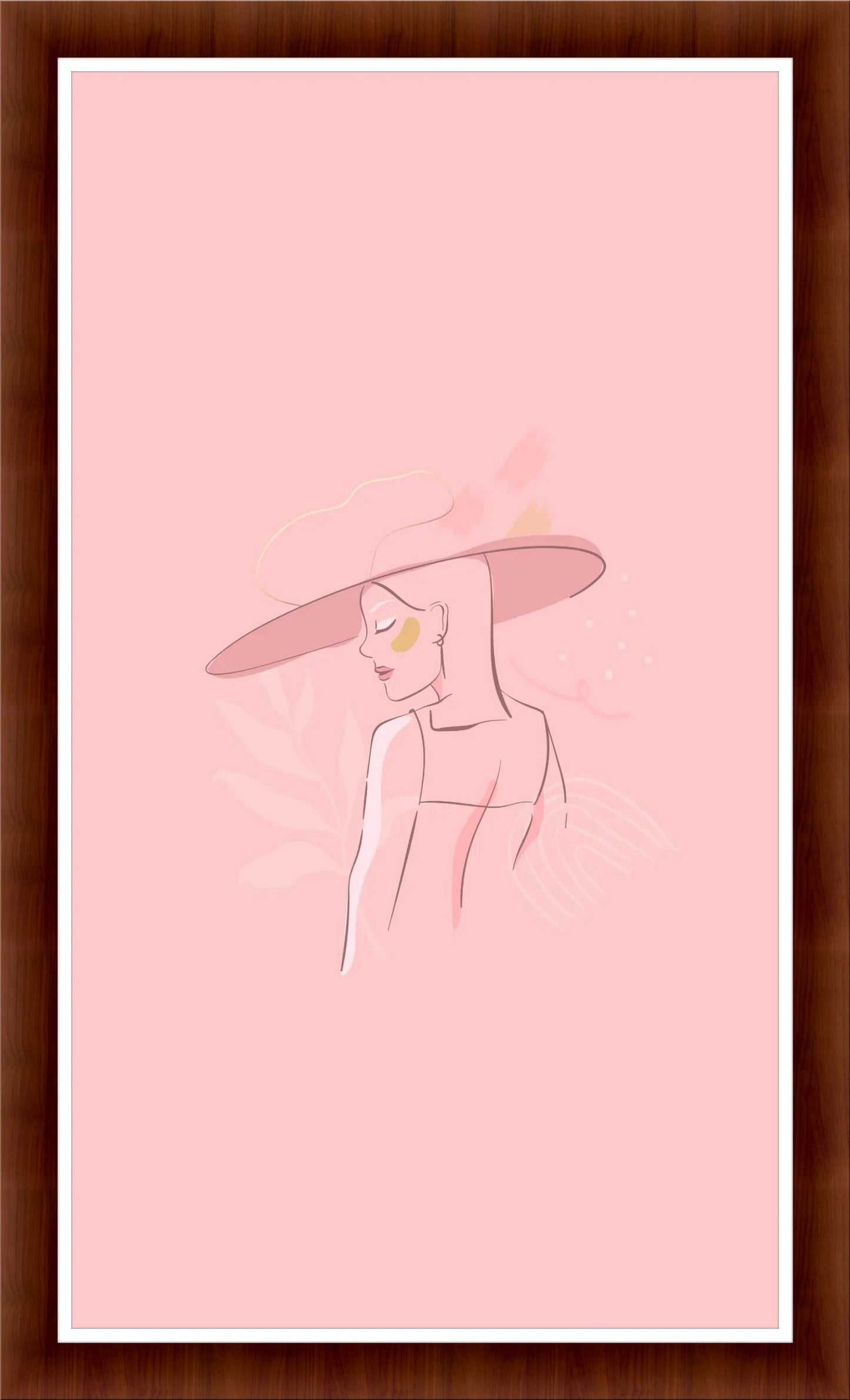 Chic Simplicity: Feminine Abstract Art for Bedroom or Office