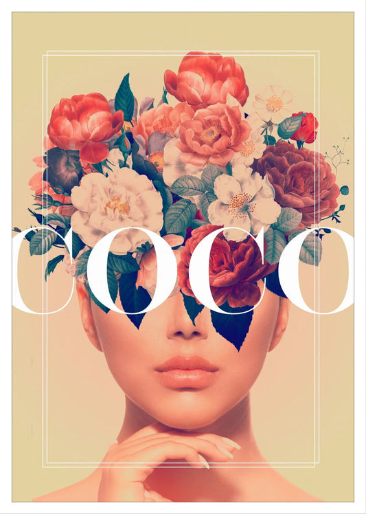 Coco: Statement Floral Art for Home Decor