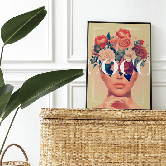 Coco: Statement Floral Art for Home Decor