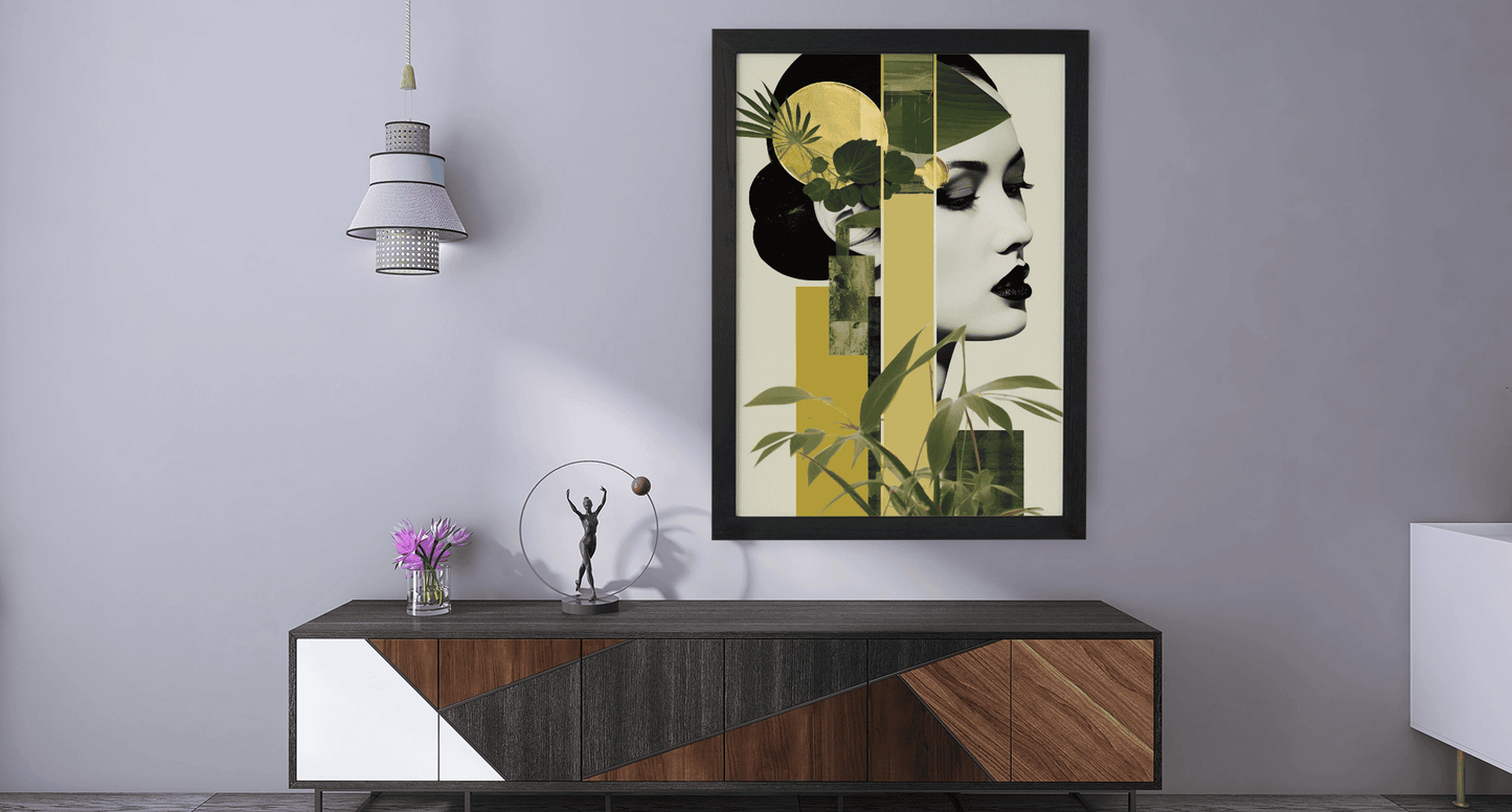 Tropical Vibes: Contemporary Art Print for Living Spaces
