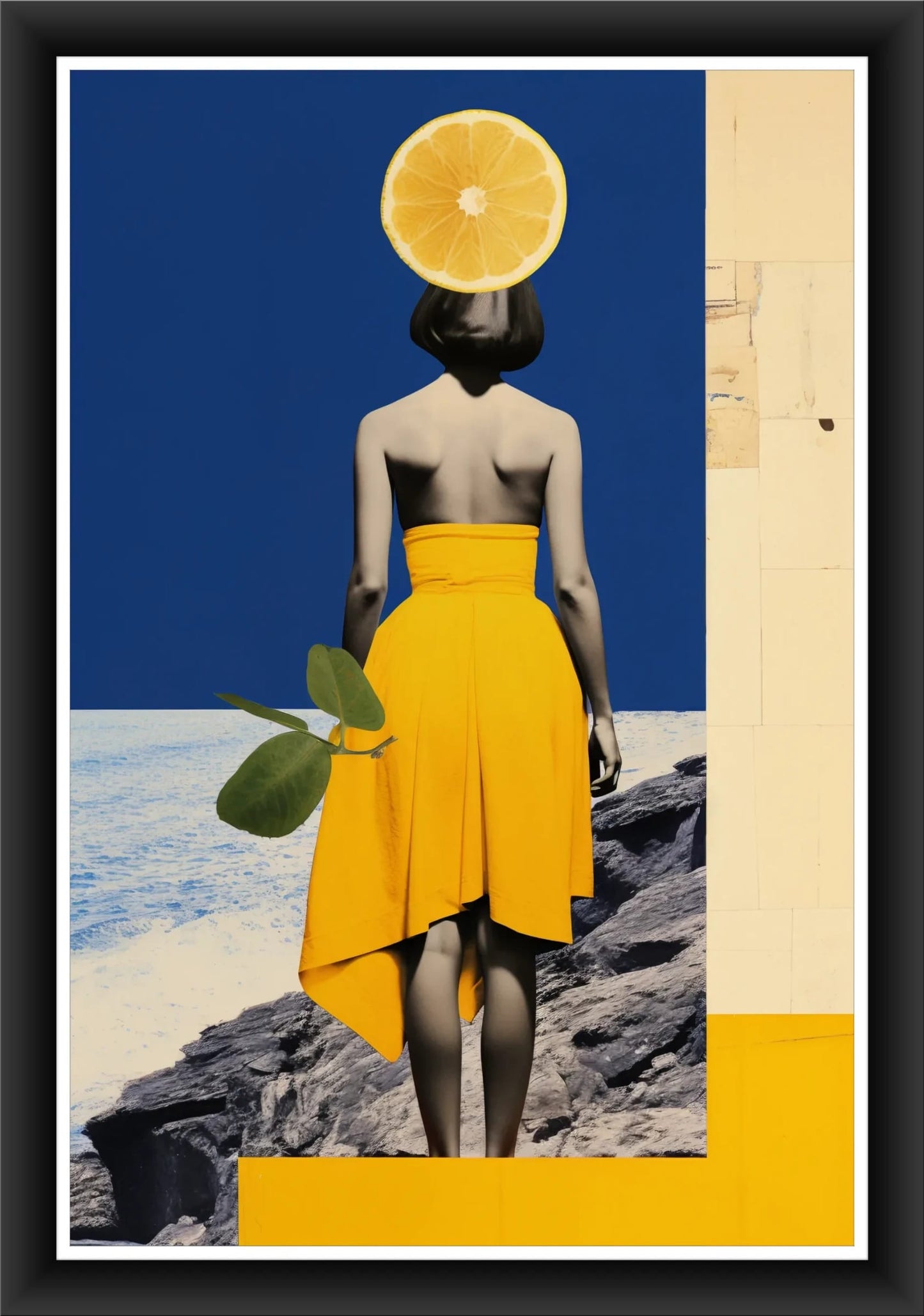 Lemon Bliss: Minimalist Art Print for Living Room