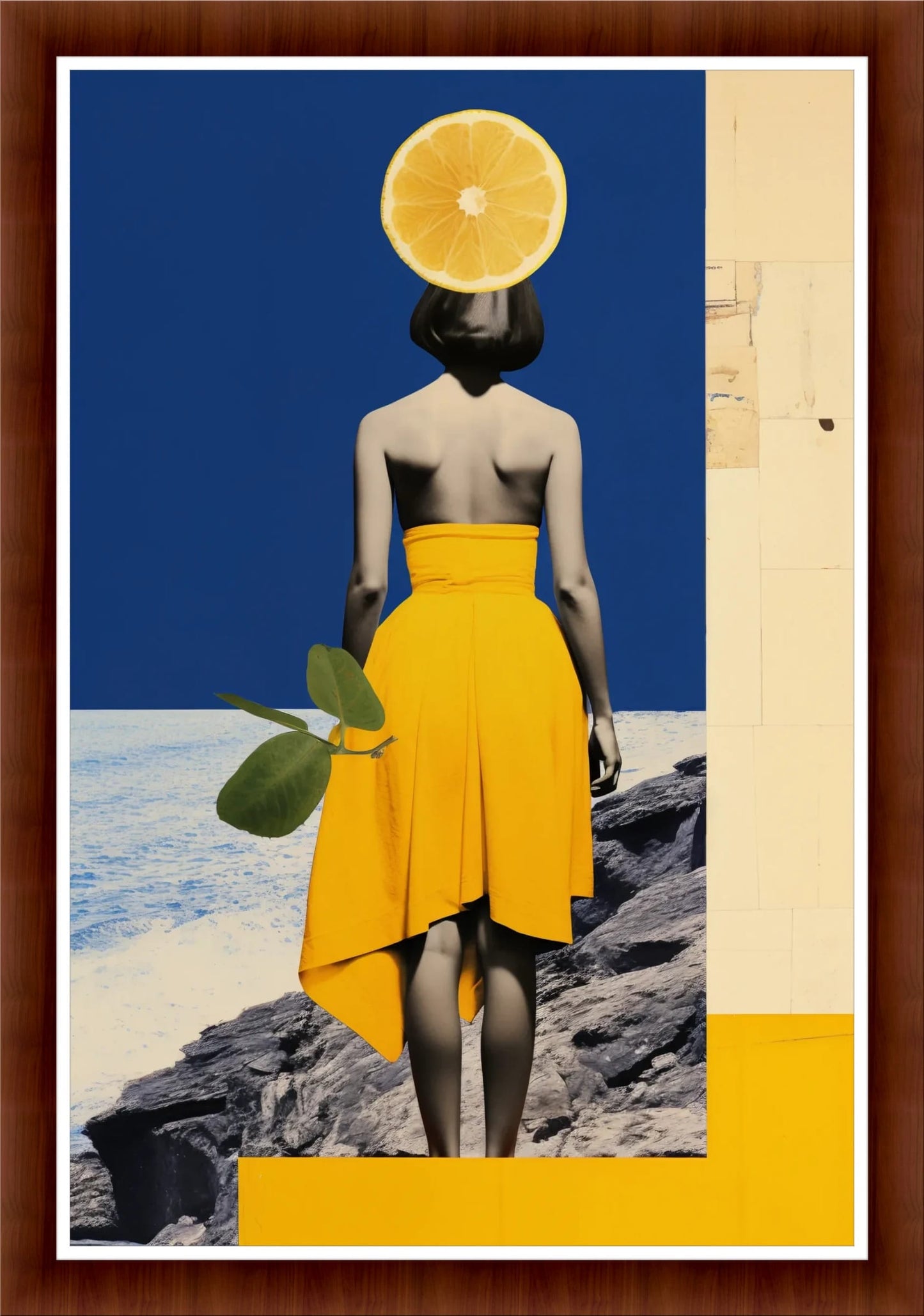 Lemon Bliss: Minimalist Art Print for Living Room