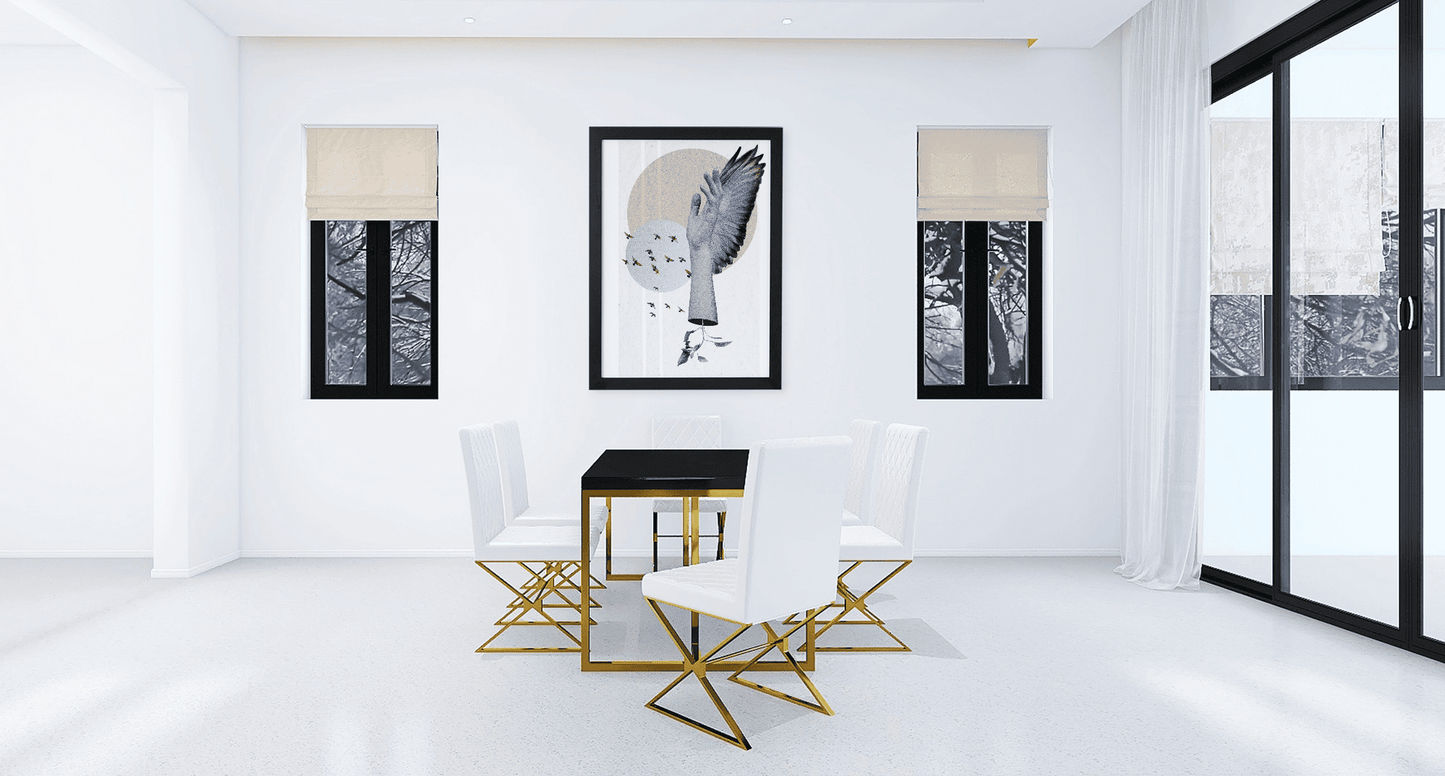 Freedom in Flight: Minimalist Art Print for Living Room