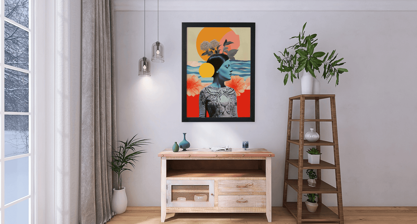 Ocean Dreams: Contemporary Art Print for Living Spaces