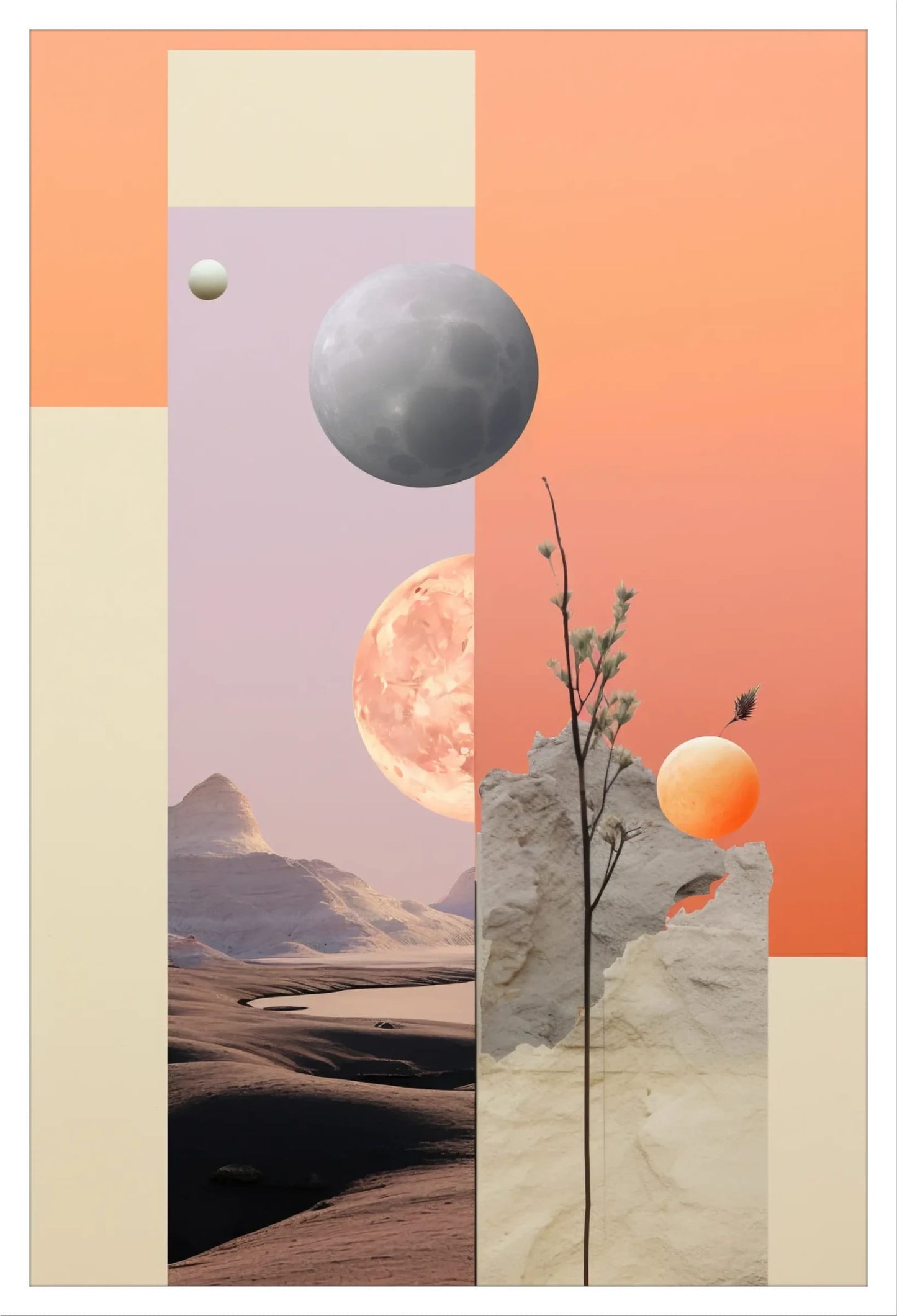 Modern Cosmic Elegance: Statement Art for Home Decor