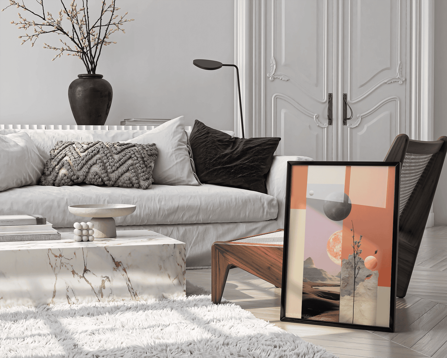Modern Cosmic Elegance: Statement Art for Home Decor
