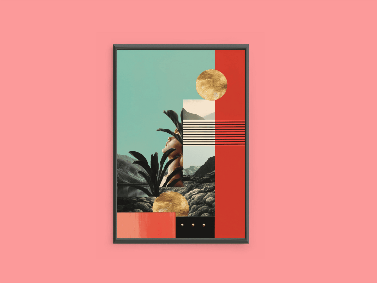 Abstract Horizon: Minimalist Art Print for Living Room