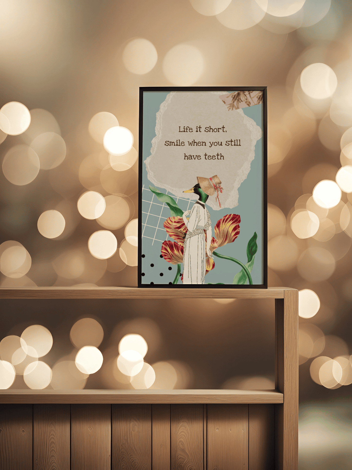 Bold Duck Vibes: Sarcastic Wall Art for Gen Z Bedrooms