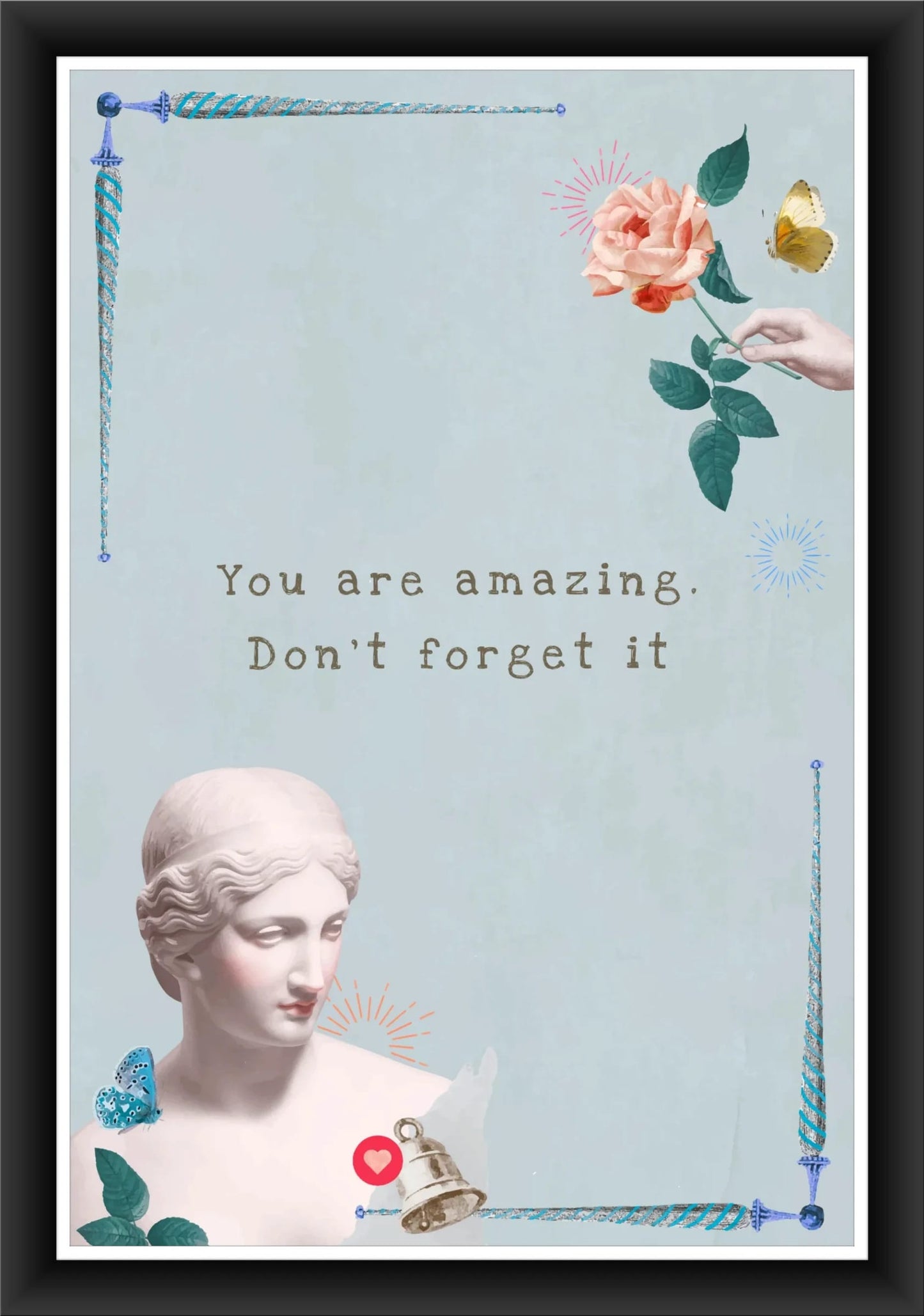 Minimalist Affirmation: Humorous Wall Art for Trendy Spaces