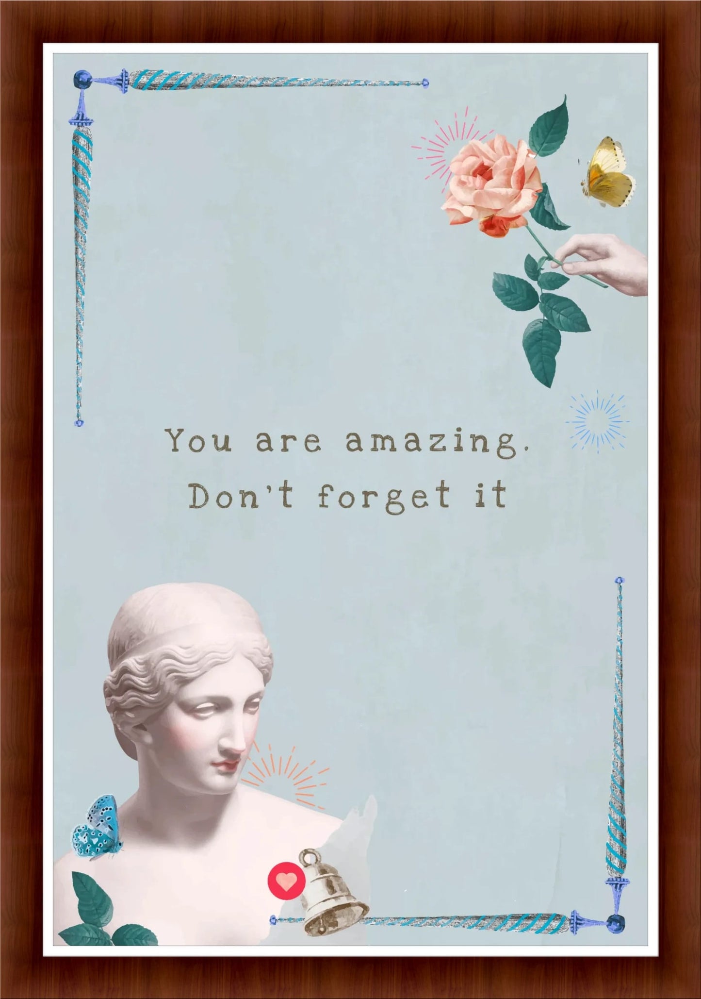 Minimalist Affirmation: Humorous Wall Art for Trendy Spaces