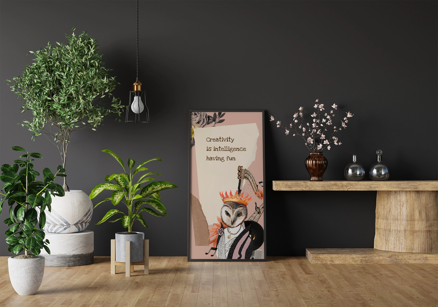 Bold Owl Vibes: Humorous Wall Art for Gen Z Bedrooms