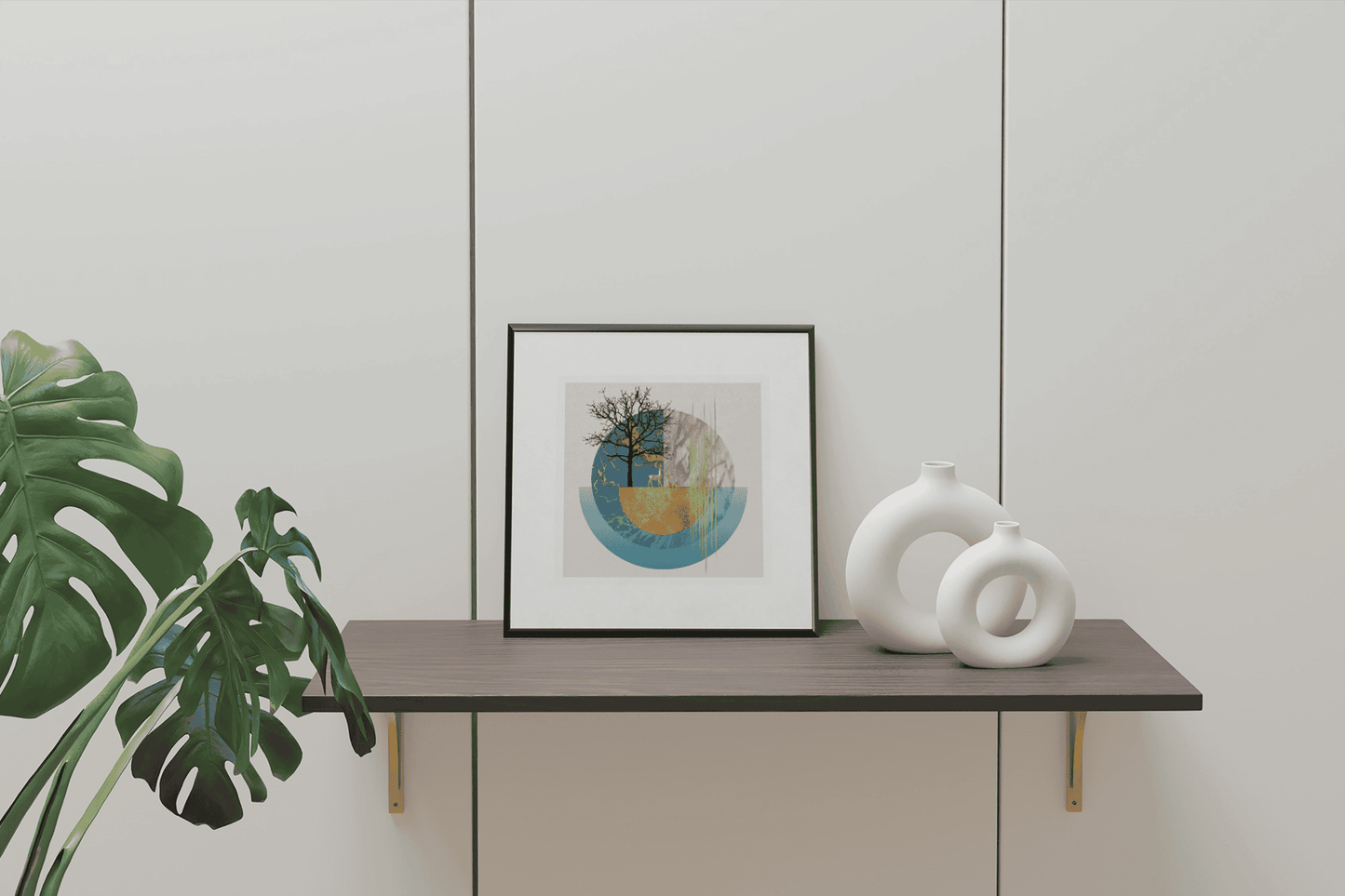 Ethereal Forest: Modern Wall Art for Living Room Style