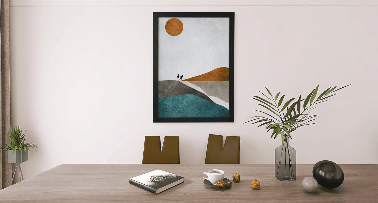 Soulful Steps: Unique Illustration for Any Space