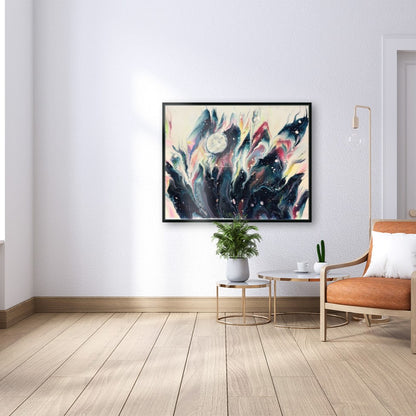 Cosmic Moon: Cosmic Energy Art Print