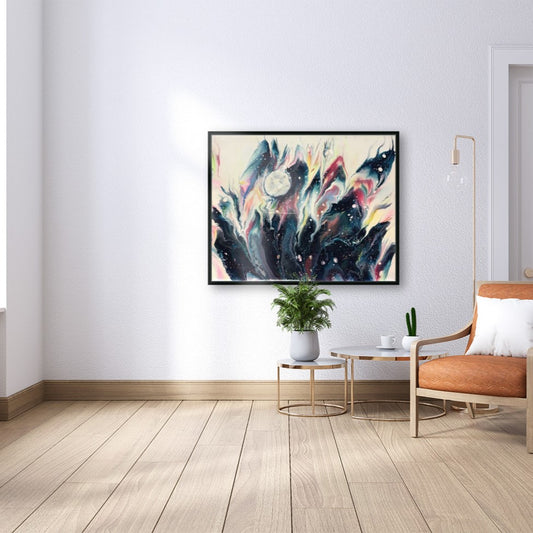 Cosmic Moon: Cosmic Energy Art Print