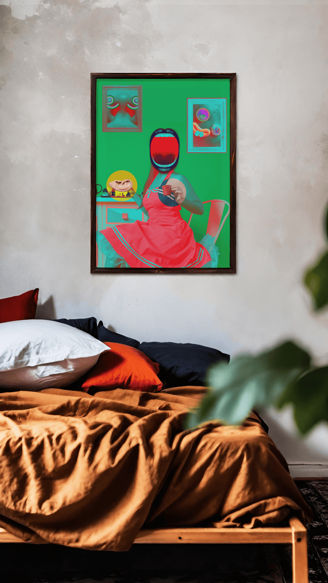 Playful Pop-Art: Feminine Illustration for Home Decor