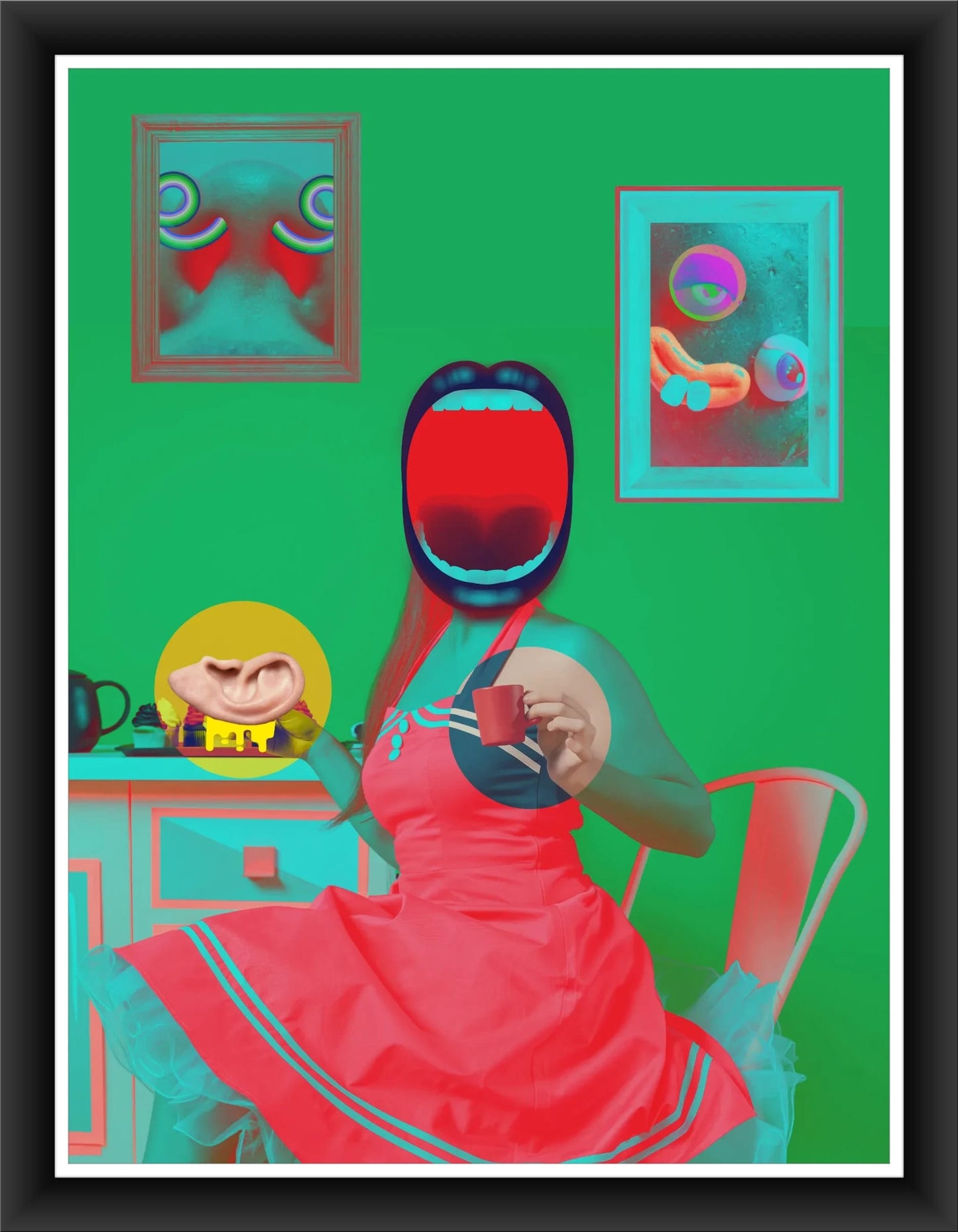 Playful Pop-Art: Feminine Illustration for Home Decor