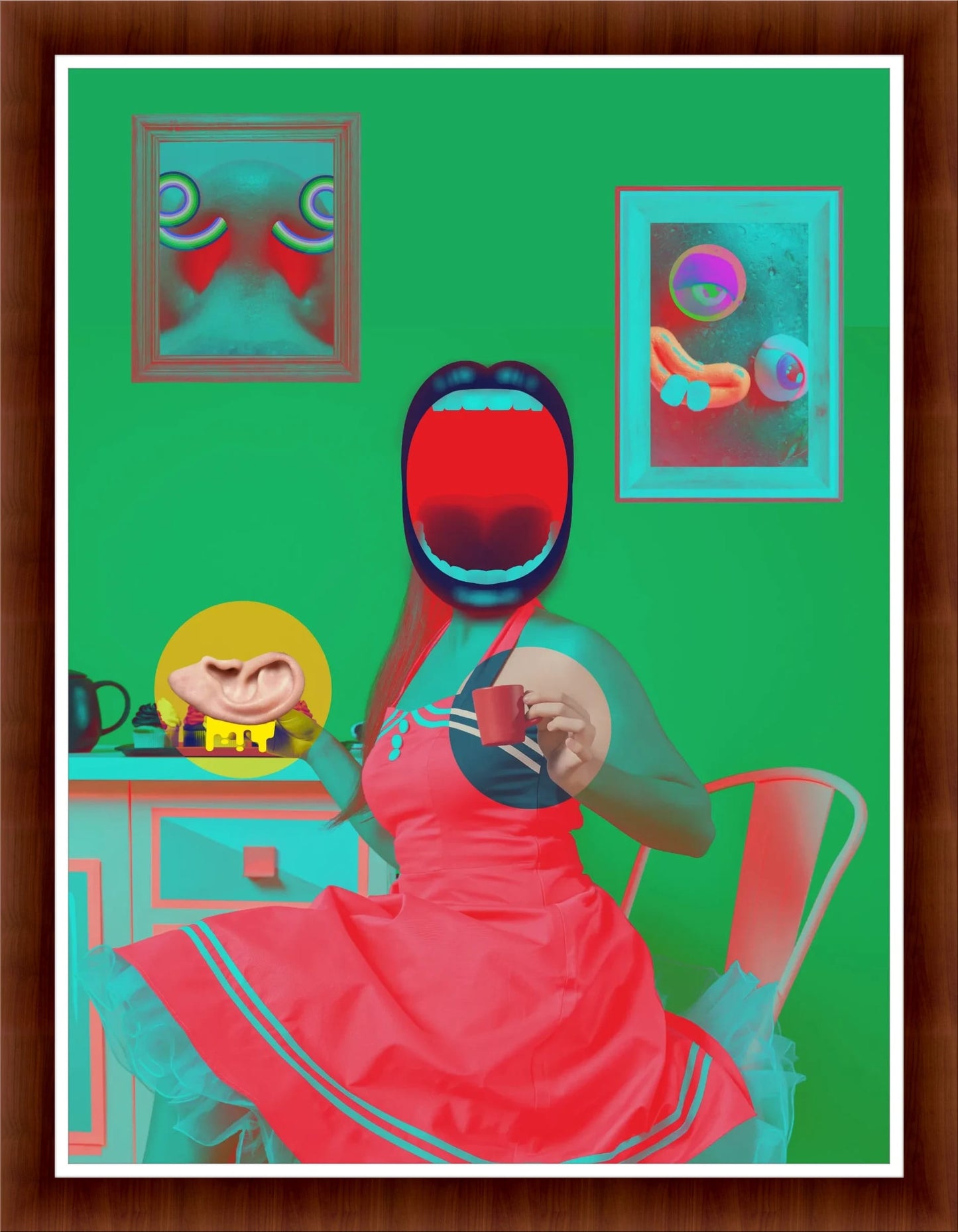 Playful Pop-Art: Feminine Illustration for Home Decor