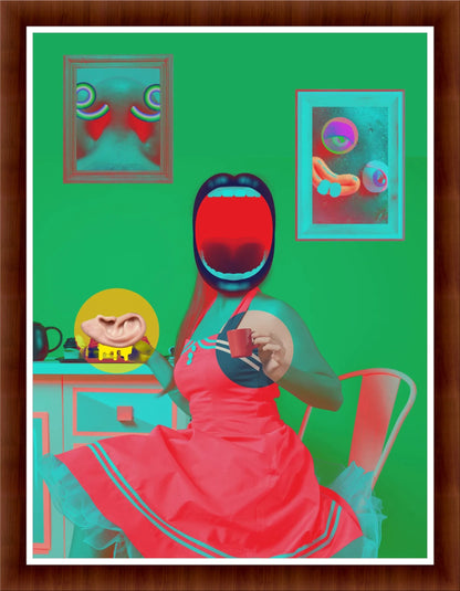 Playful Pop-Art: Feminine Illustration for Home Decor
