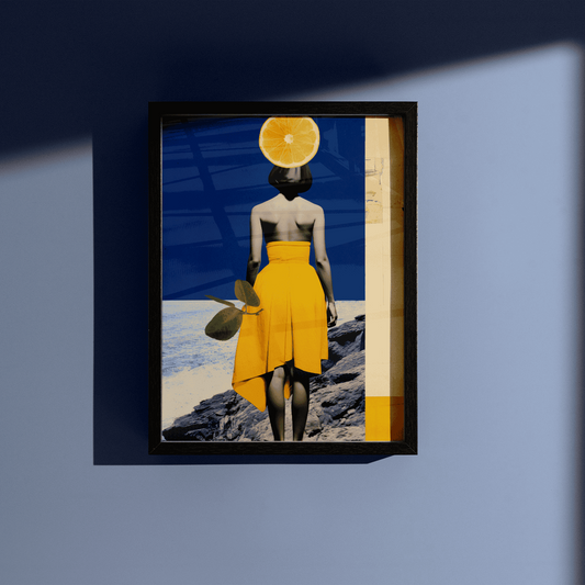Lemon Bliss: Minimalist Art Print for Living Room