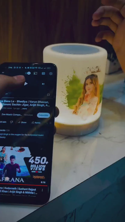 Personalized Bluetooth Speaker with LED Light