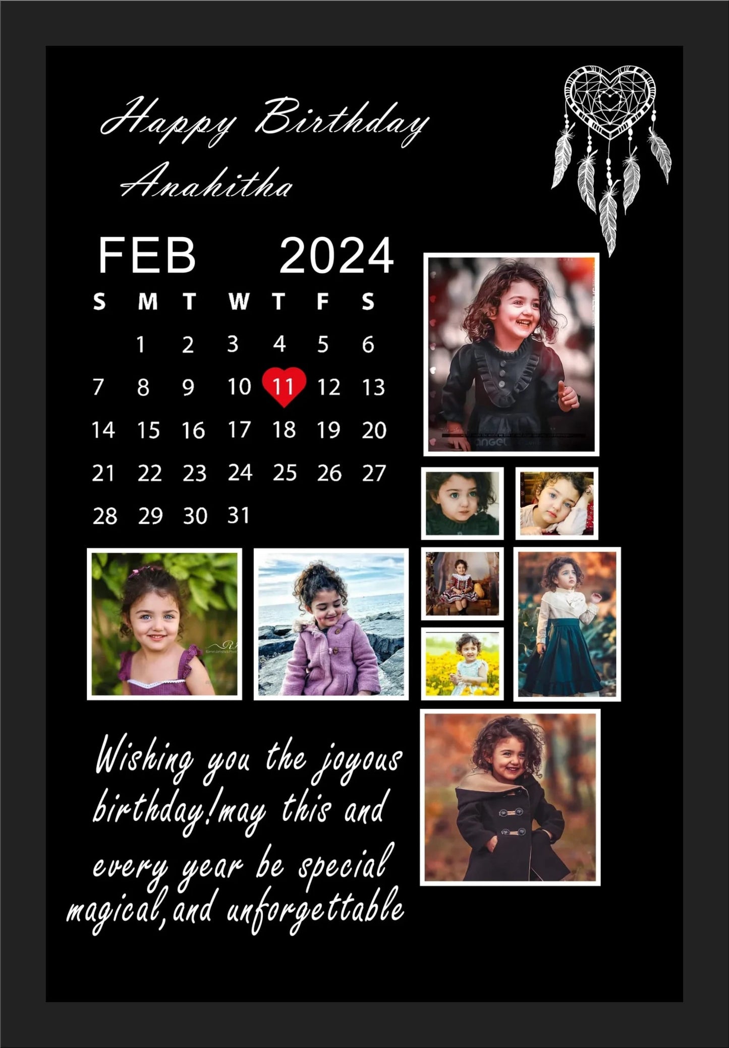 Personalized 9-Photo Frame Gift for All Occasions