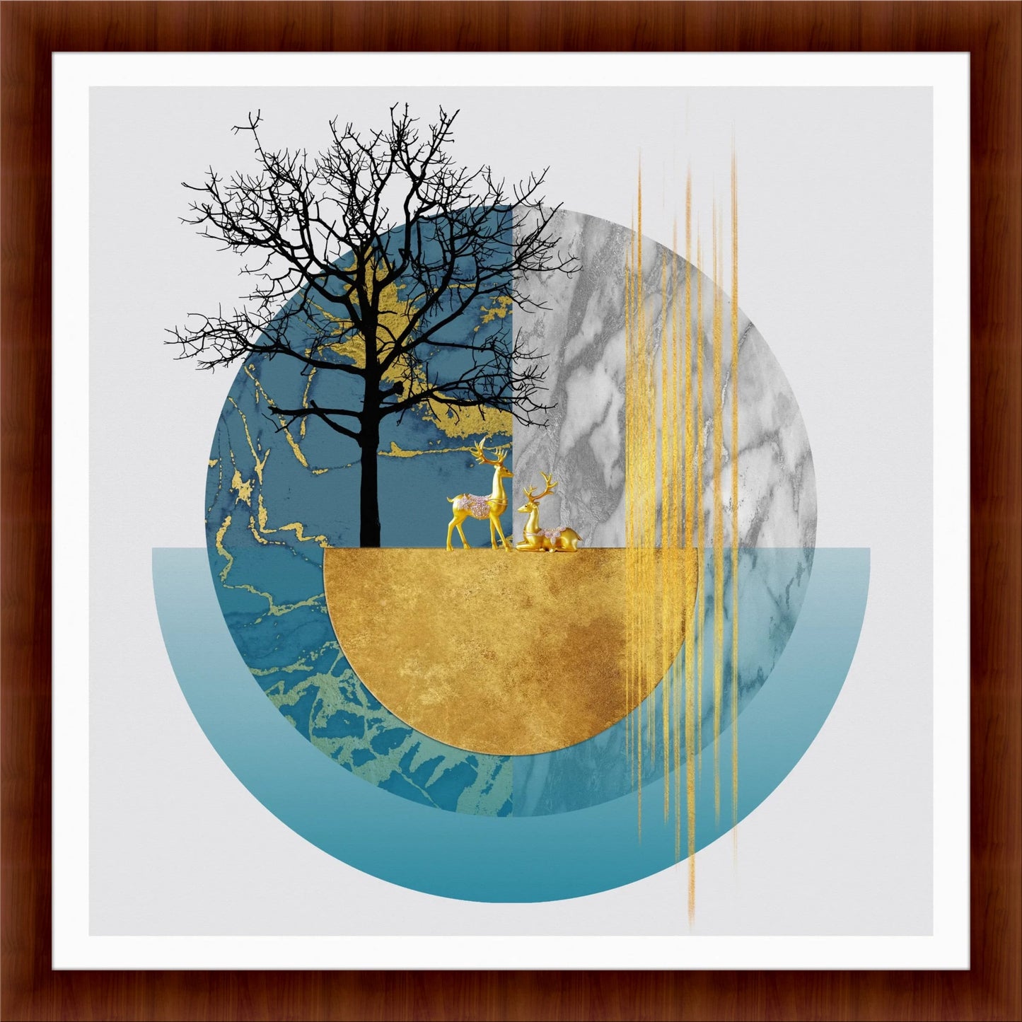 Ethereal Forest: Modern Wall Art for Living Room Style