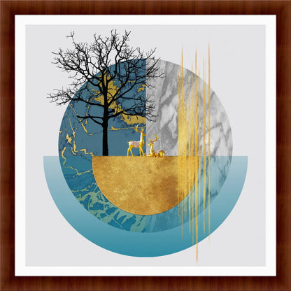 Ethereal Forest: Modern Wall Art for Living Room Style