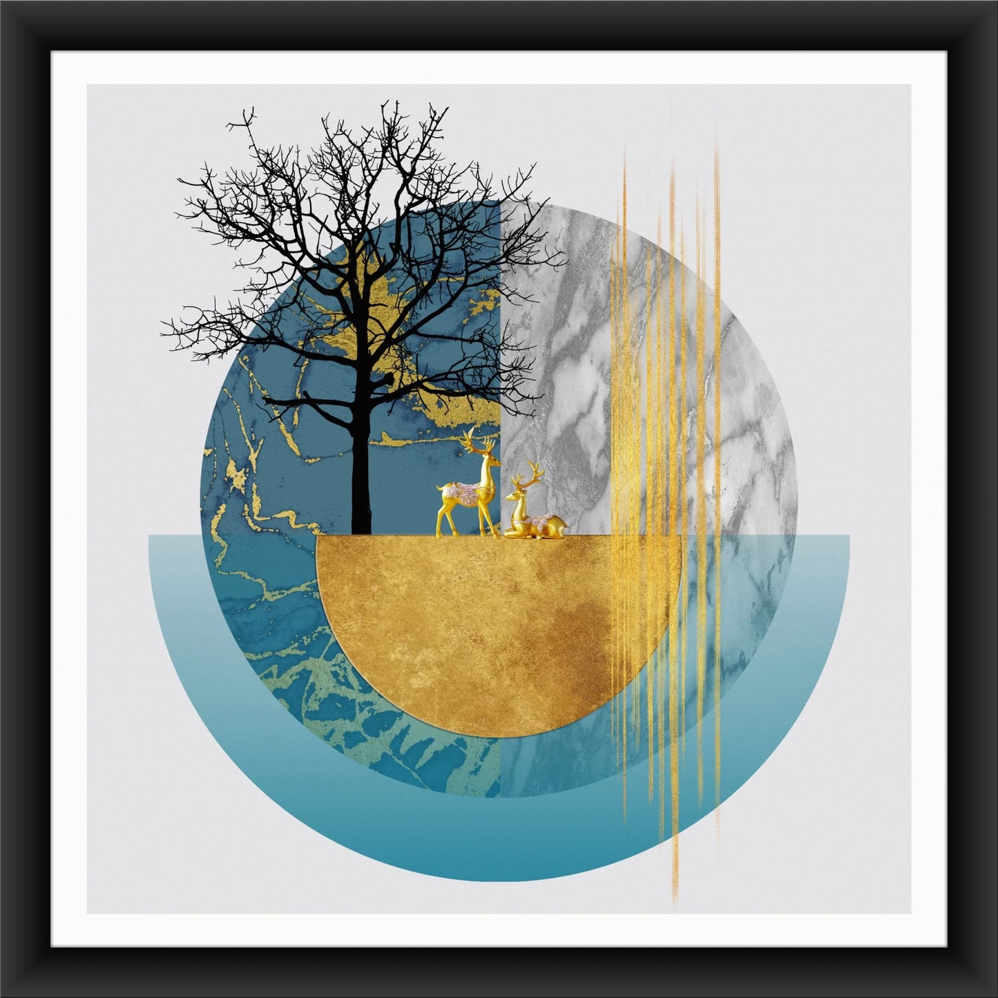 Ethereal Forest: Modern Wall Art for Living Room Style
