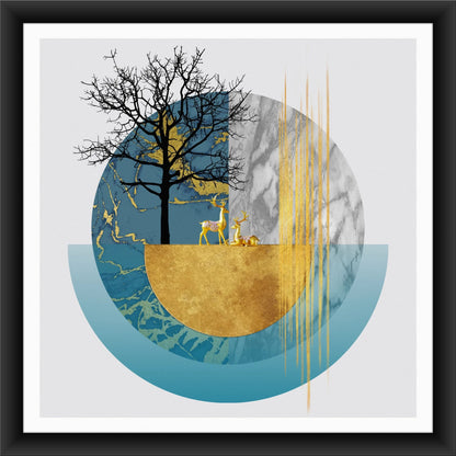 Ethereal Forest: Modern Wall Art for Living Room Style
