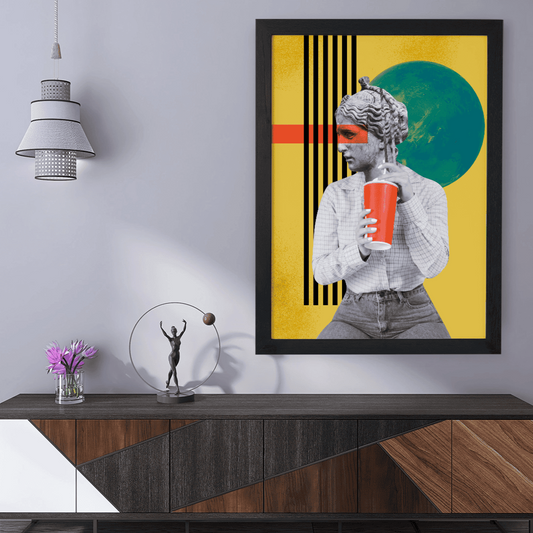 Ancient Meets Modern: Bold Wall Art for Bedroom Style