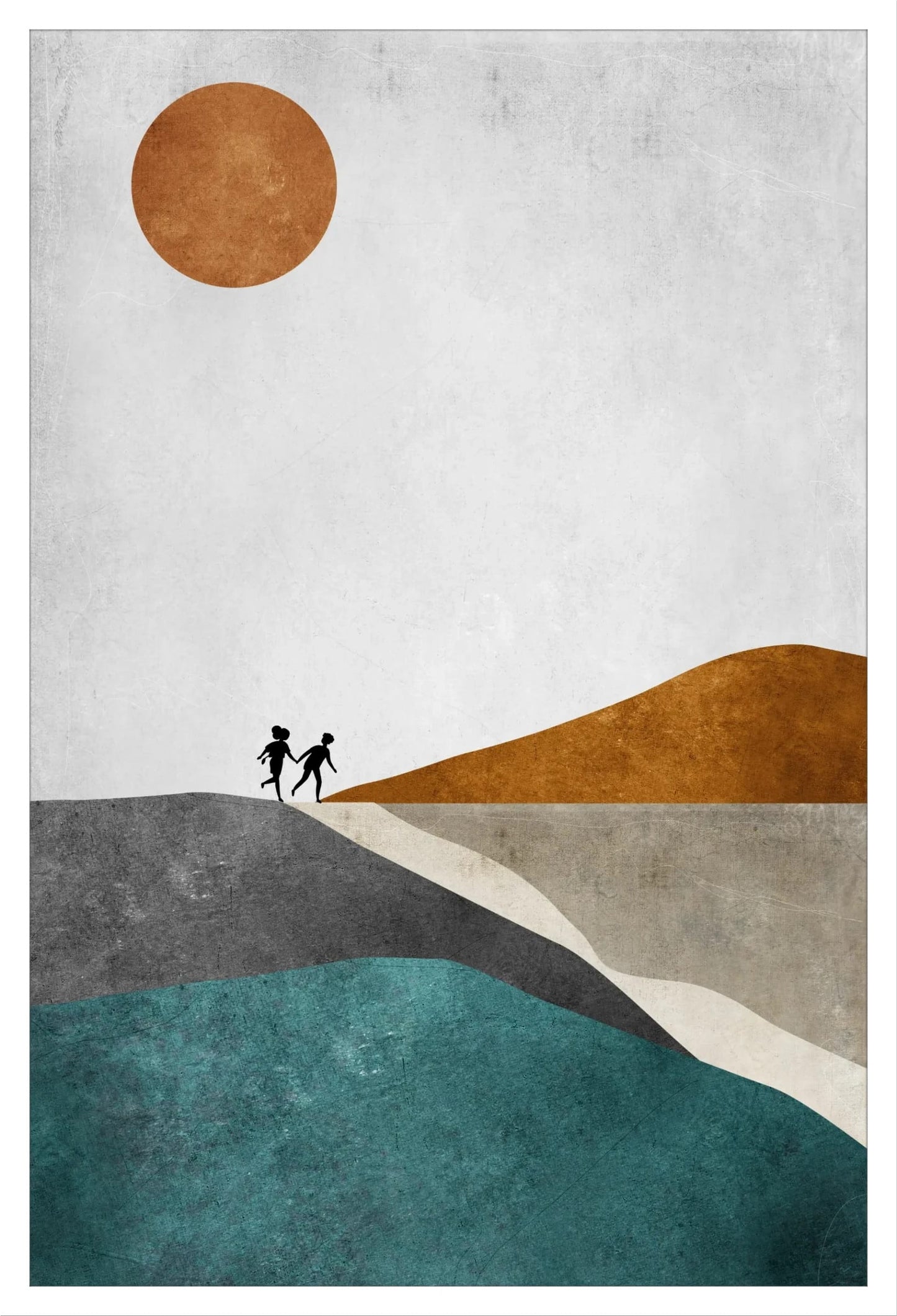 Soulful Steps: Unique Illustration for Any Space