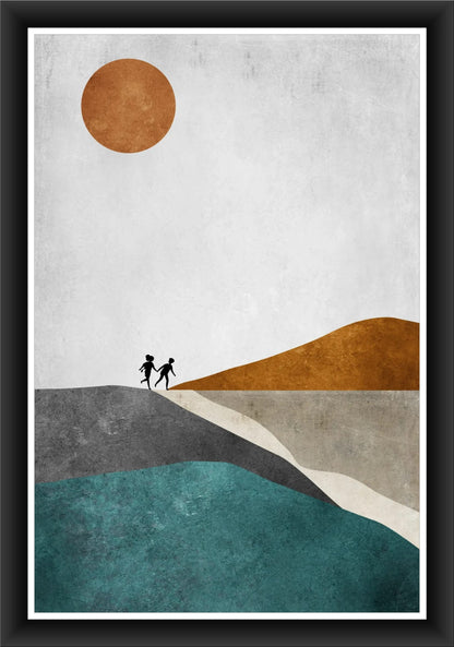 Soulful Steps: Unique Illustration for Any Space